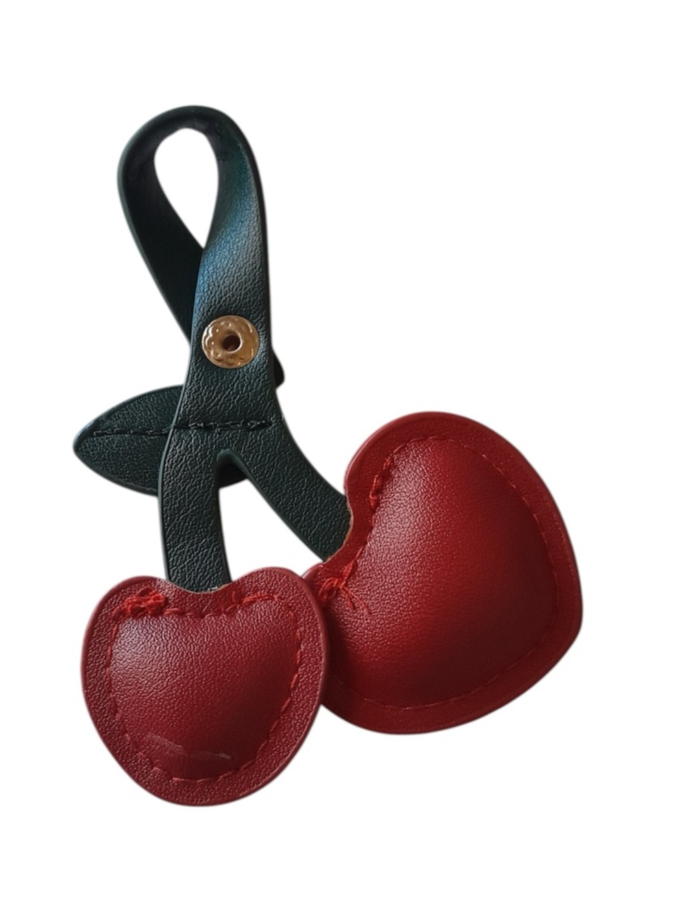 Cherry PU Leather Snap Bag Charm - Picture 5 of 5